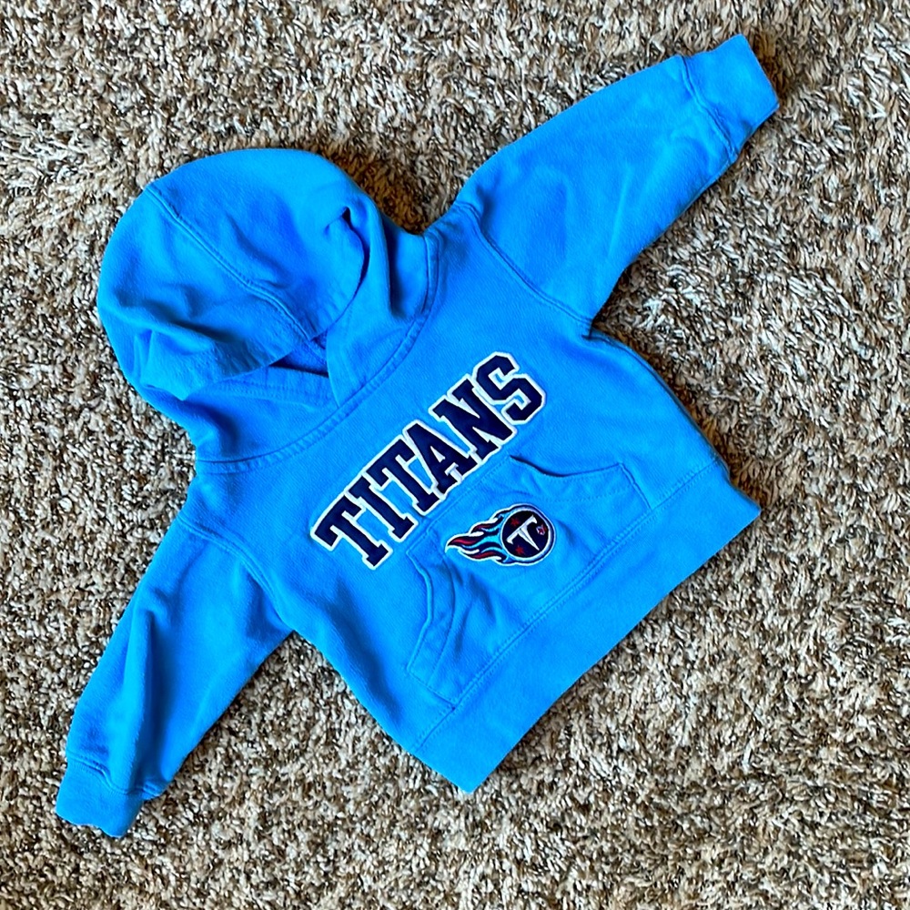 NFL Team Apparel Titans Hoodie light blue football 12 month baby
